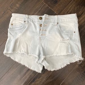 Billabong blue shorts button up high waisted